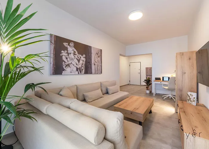Modern Mythic Flat With Greek-Inspired Artistic